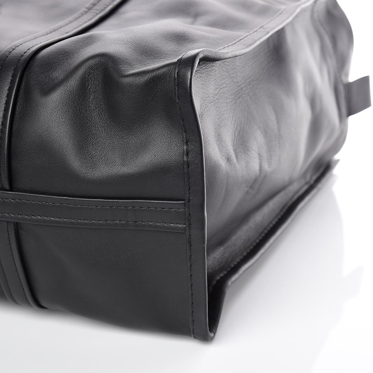 Agneau Medium Bazar Shopper Tote Black