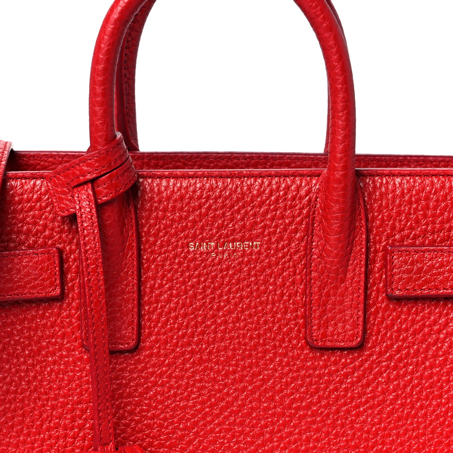 Grained Calfskin Nano Sac De Jour Souple Lipstick Red