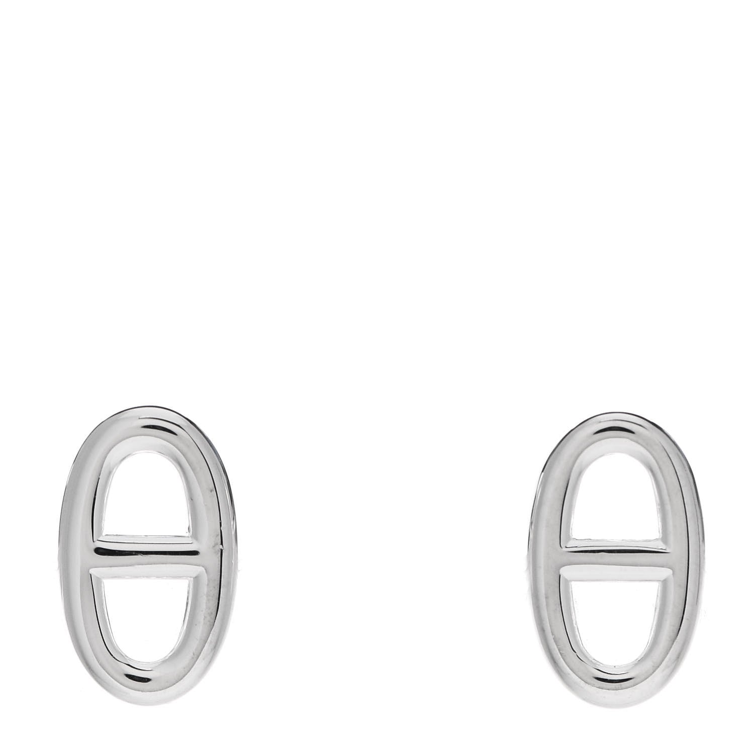 Hermes Sterling Silver TPM Farandole Earrings 1 of 5
