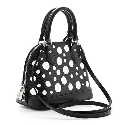 Louis Vuitton X YK Epi Alma BB Black White 3 of 11