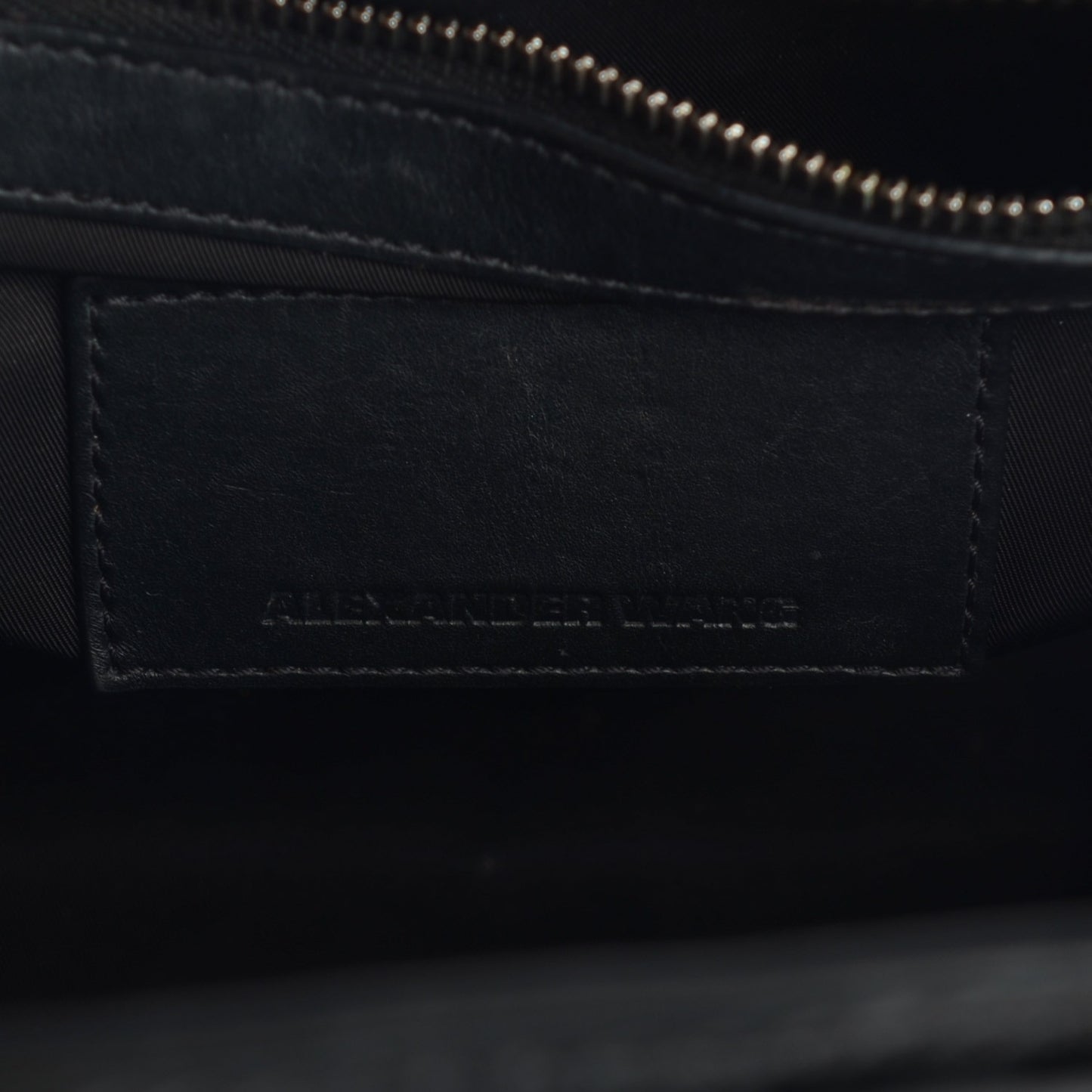 Patent Calfskin Mini Pelican Satchel Black