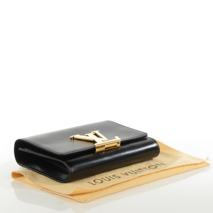 Louis Vuitton Calfskin Chain Louise MM Black 4 of 7