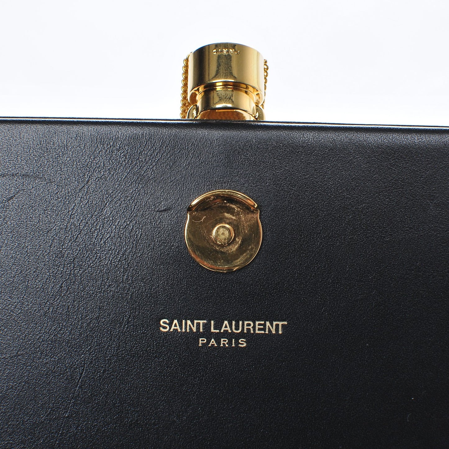 Smooth Calfskin Medium Classic Monogram Kate Tassel Satchel Black