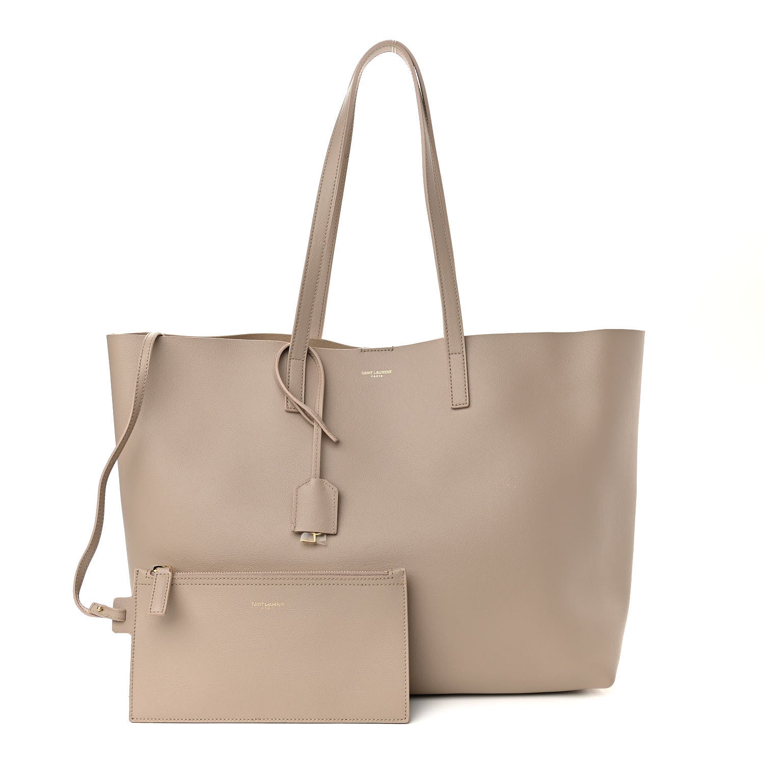 Saint Laurent Calfskin Large Shopping Tote Nude Powder 1 of 12