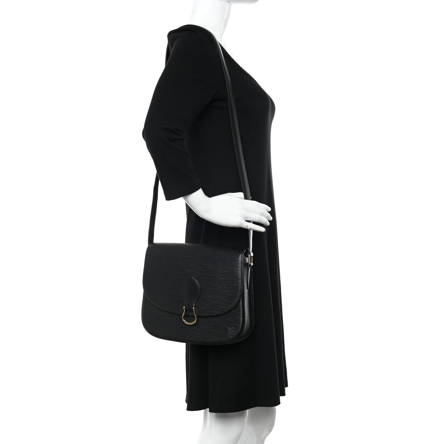 Louis Vuitton Epi Saint Cloud GM Black 2 of 17