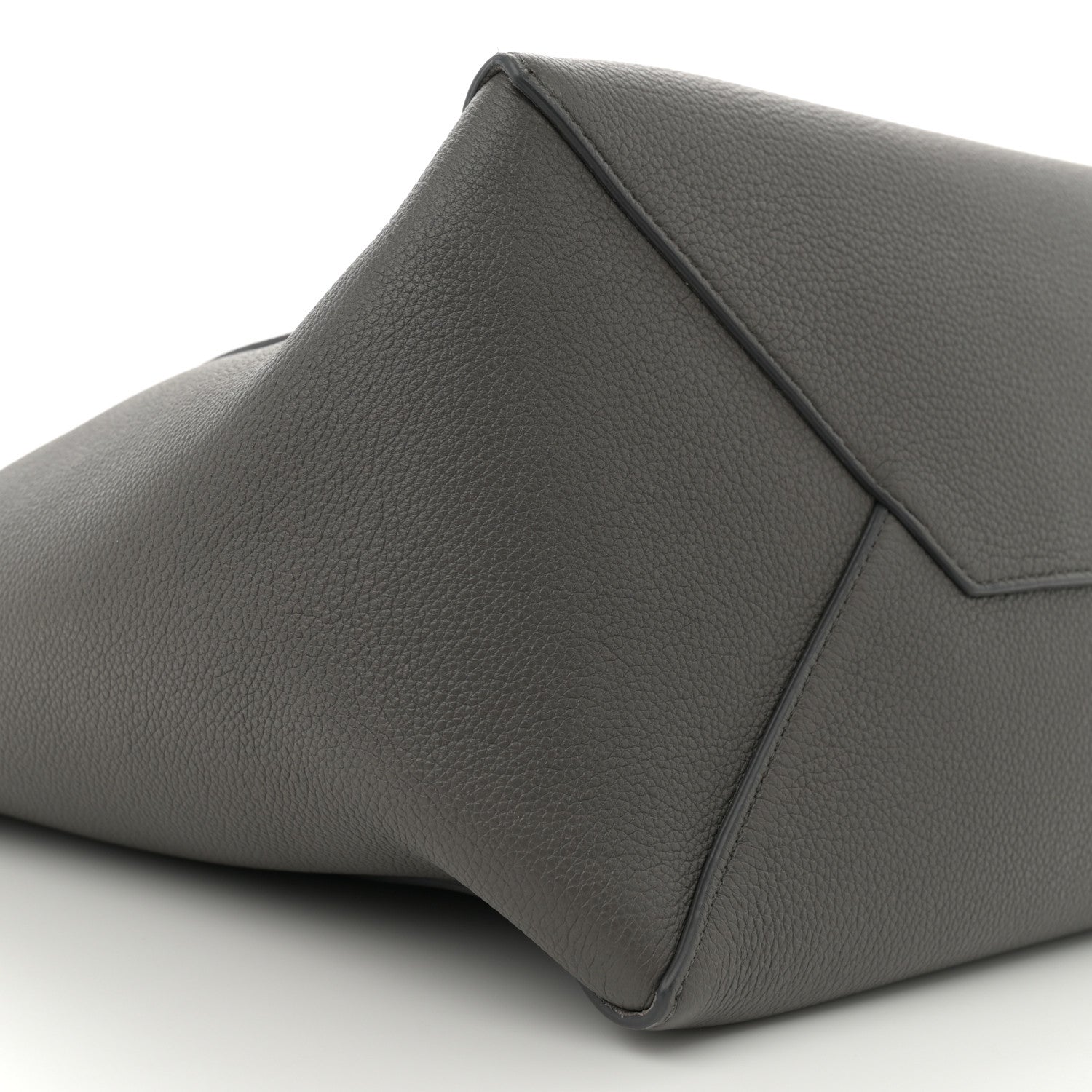 Celine Soft Grained Calfskin Medium Belt Cabas Phantom Grey 9 of 10