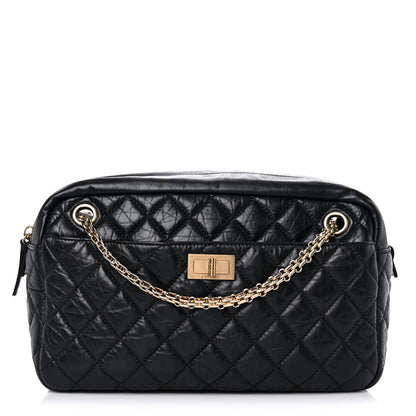 Chanel Aged Calfskin Quilted Medium Reissue Camera Case Black 1 of 16