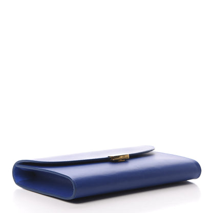 Mansur Gavriel Calfskin Envelope Flat Clutch Blue 4 of 11