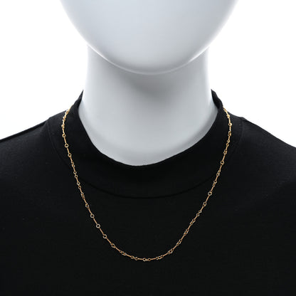 Chrome Hearts 22K Yellow Gold Twist Chain Necklace 18" 2 of 4
