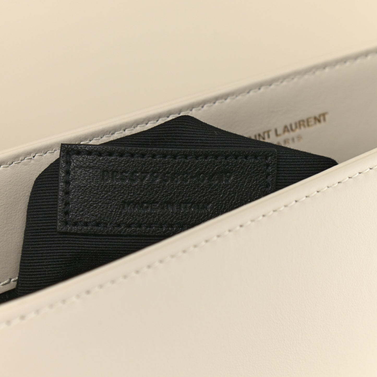 Calfskin Quilted Y Joan Satchel Crema Soft