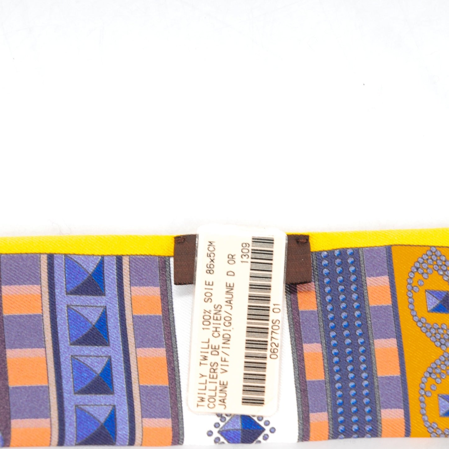 Silk Colliers De Chiens Twilly Juane Vif Indigo Juane D'or
