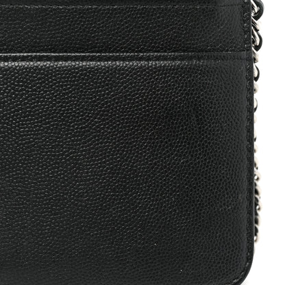 Chanel Caviar Sevruga Wallet On Chain WOC Black 14 of 25