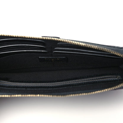 Chanel Iridescent Caviar Quilted Classic Pouch With Handle Black 6 of 10