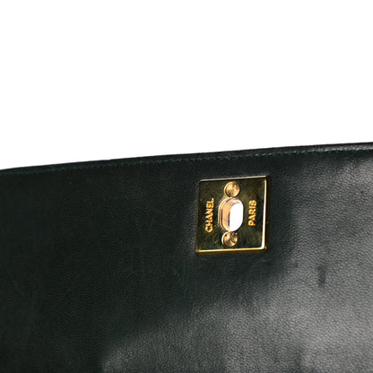 Chanel Lambskin Quilted Small Single Flap Green 12 of 13