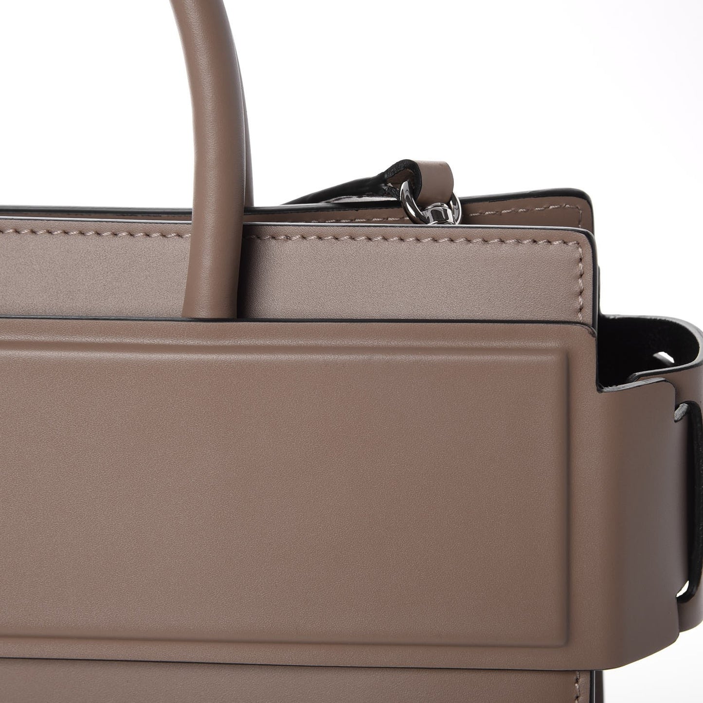 Smooth Calfskin Small Horizon Satchel Mastic