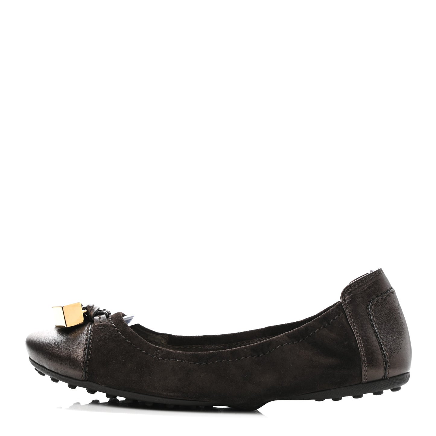 Suede Lovely Ballet Flats 37 Brown