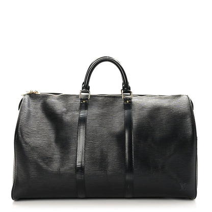 Louis Vuitton Epi Keepall 55 Black 1 of 10