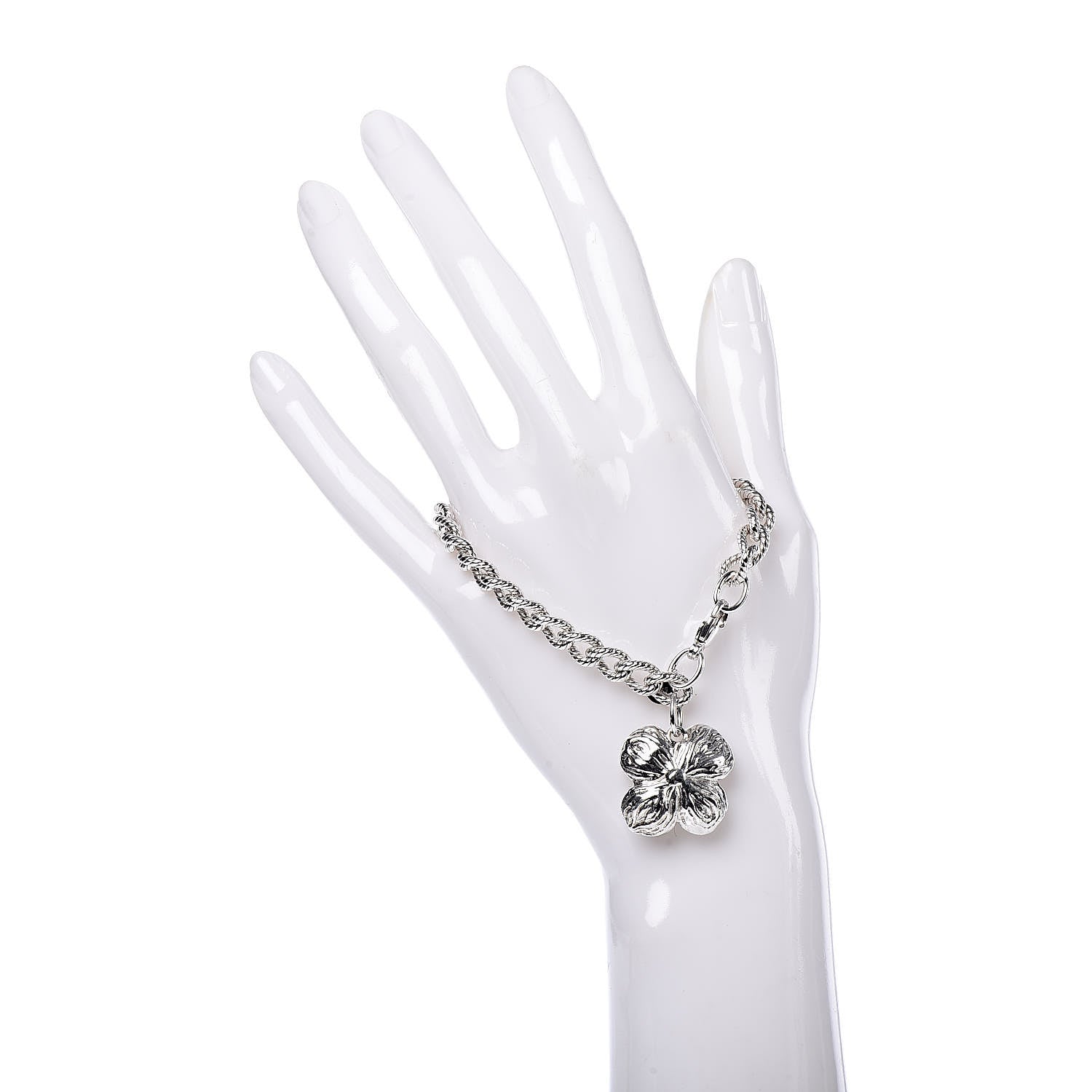 Tiffany Sterling Silver Dogwood Charm Bracelet 2 of 6