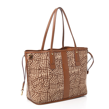 MCM Visetos Medium Liz Reversible Shopper Tote Cognac 4 of 14