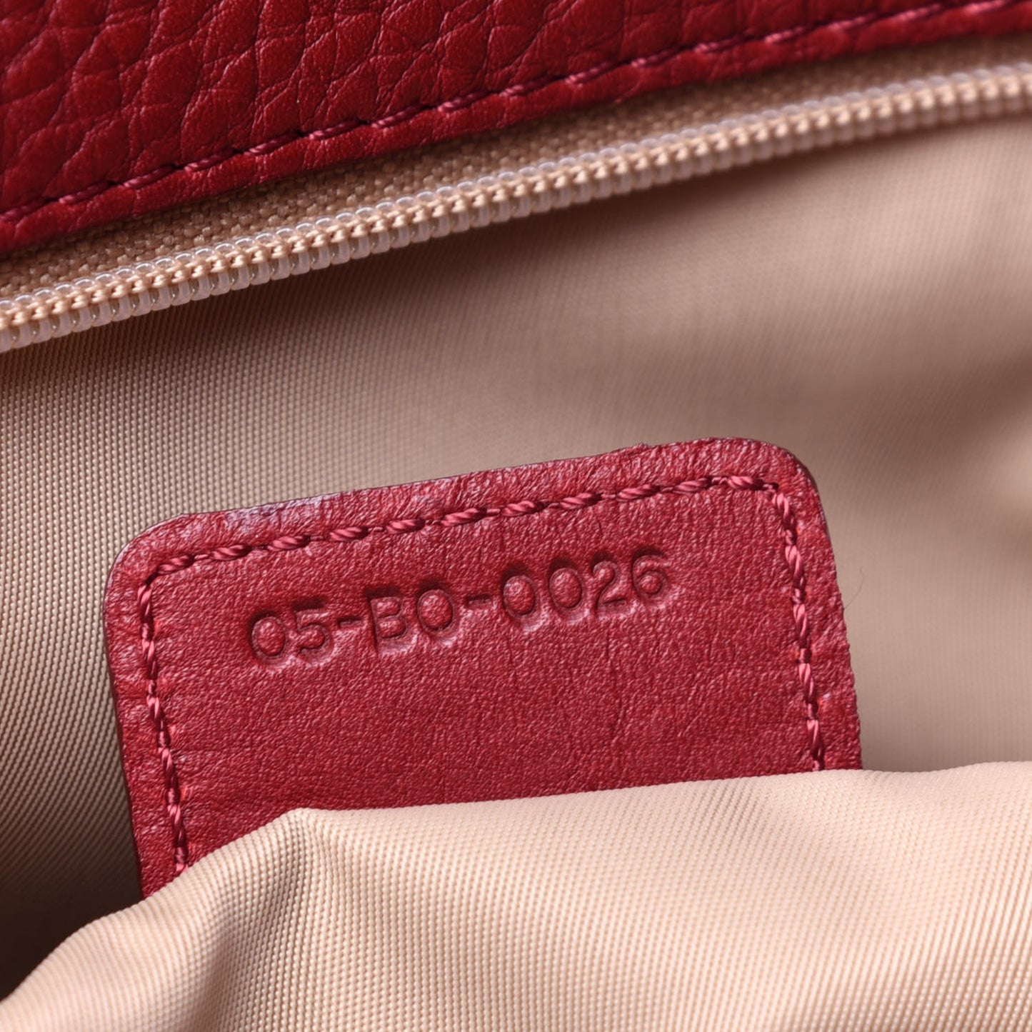Monogram Tote Red