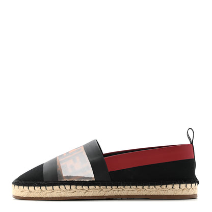 Fendi Canvas Mesh FF Colibri Espadrilles 39 Black Tobacco Moro 1 of 11
