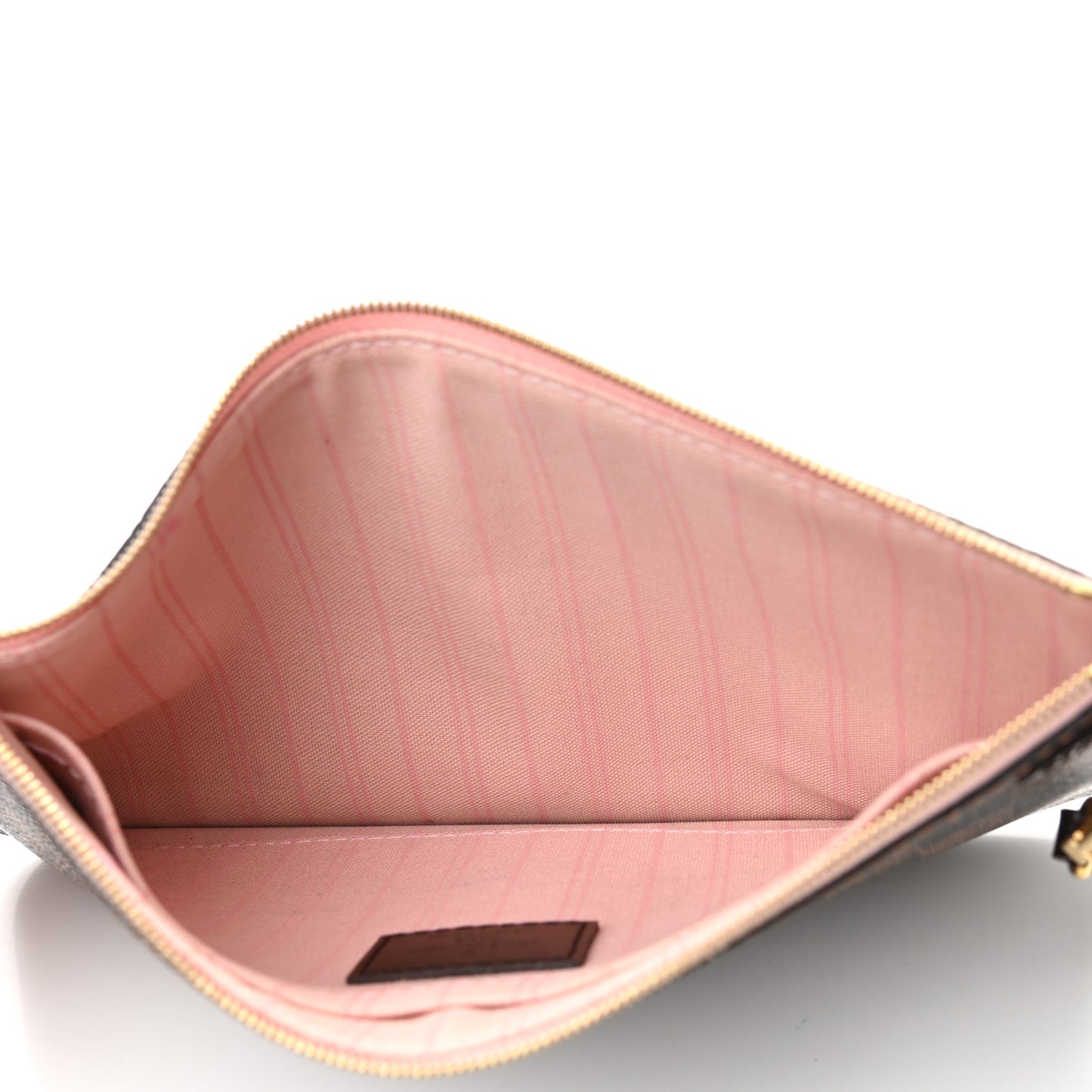 Damier Ebene Neverfull MM GM Pochette Rose Ballerine