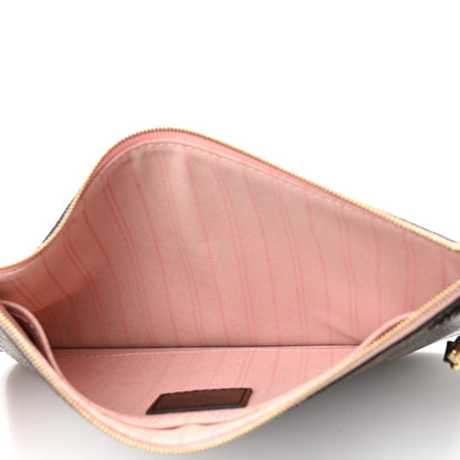 Louis Vuitton Damier Ebene Neverfull MM GM Pochette Rose Ballerine 5 of 10