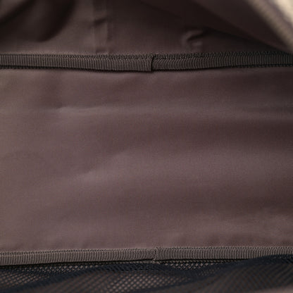 Gucci GG Supreme Monogram Textured Dollar Web Savoy Travel Shoe Bag Beige Ebony New Acero 5 of 10