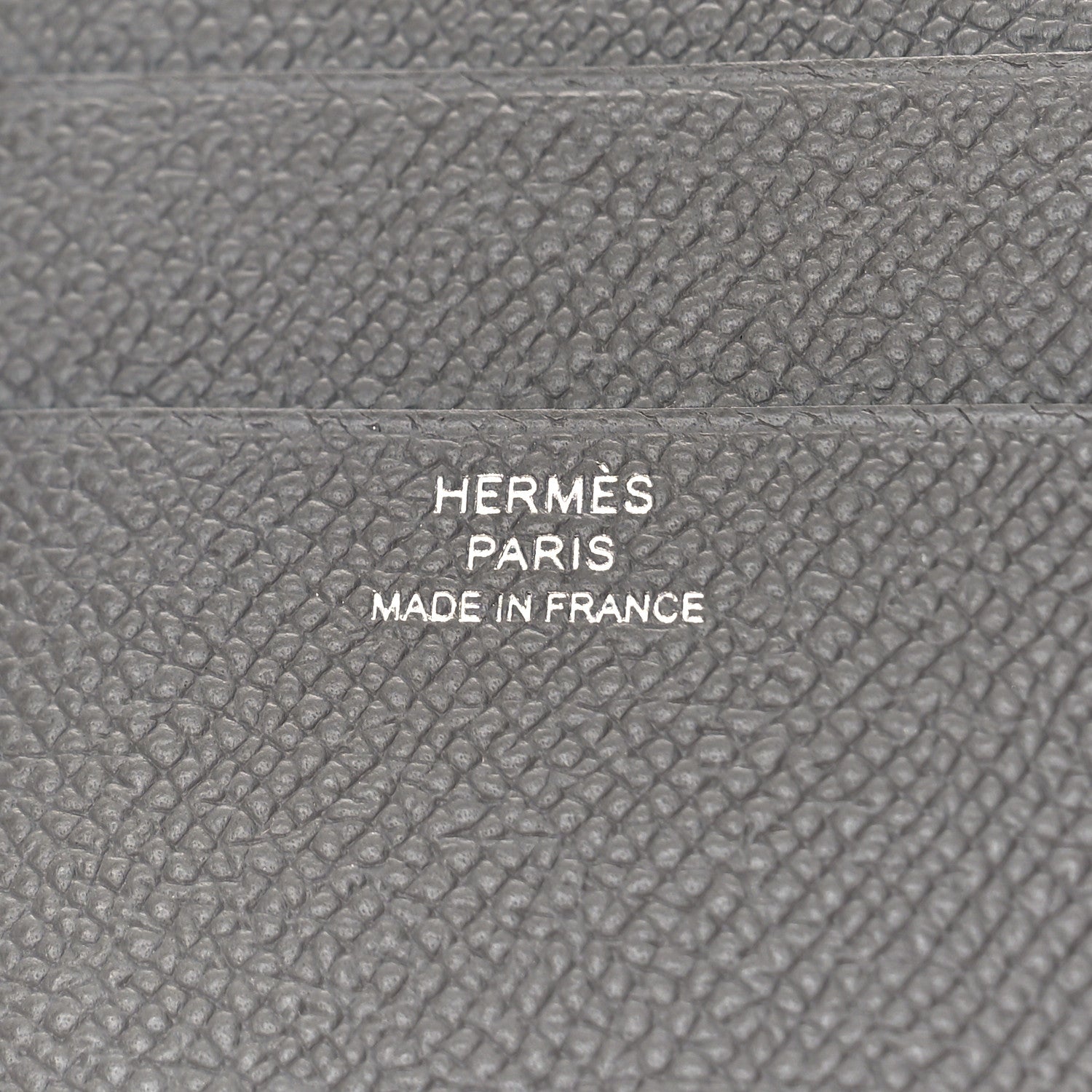 Hermes Epsom Tri-Fold Compact Bearn Wallet Gris Meyer 6 of 9