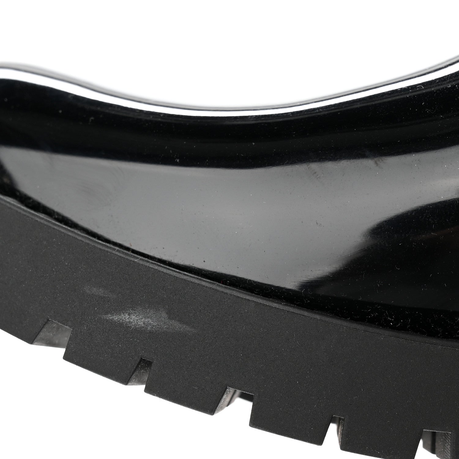 Louis Vuitton Rubber Embossed Monogram Drops Flat Half Boots 37 Black 9 of 12