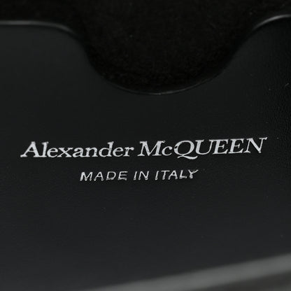 Alexander McQueen Calfskin Studded Knuckle Satchel Black Silver 6 of 10