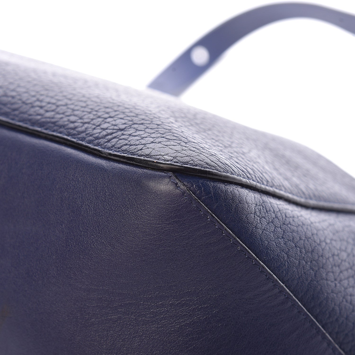 Proenza Schouler Pebbled Calfskin Double Sided PS Courier Bag Indigo 13 of 17