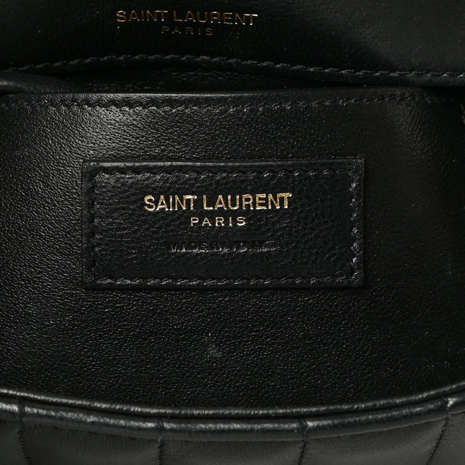 Saint Laurent Lambskin Matelasse Monogram Small Vicky Chain Bag Black 6 of 17