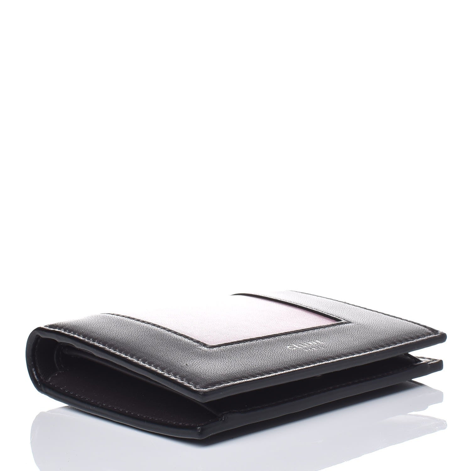 Celine Smooth Lambskin Small Frame Multifunction Wallet Liquorice Antique Rose 4 of 7