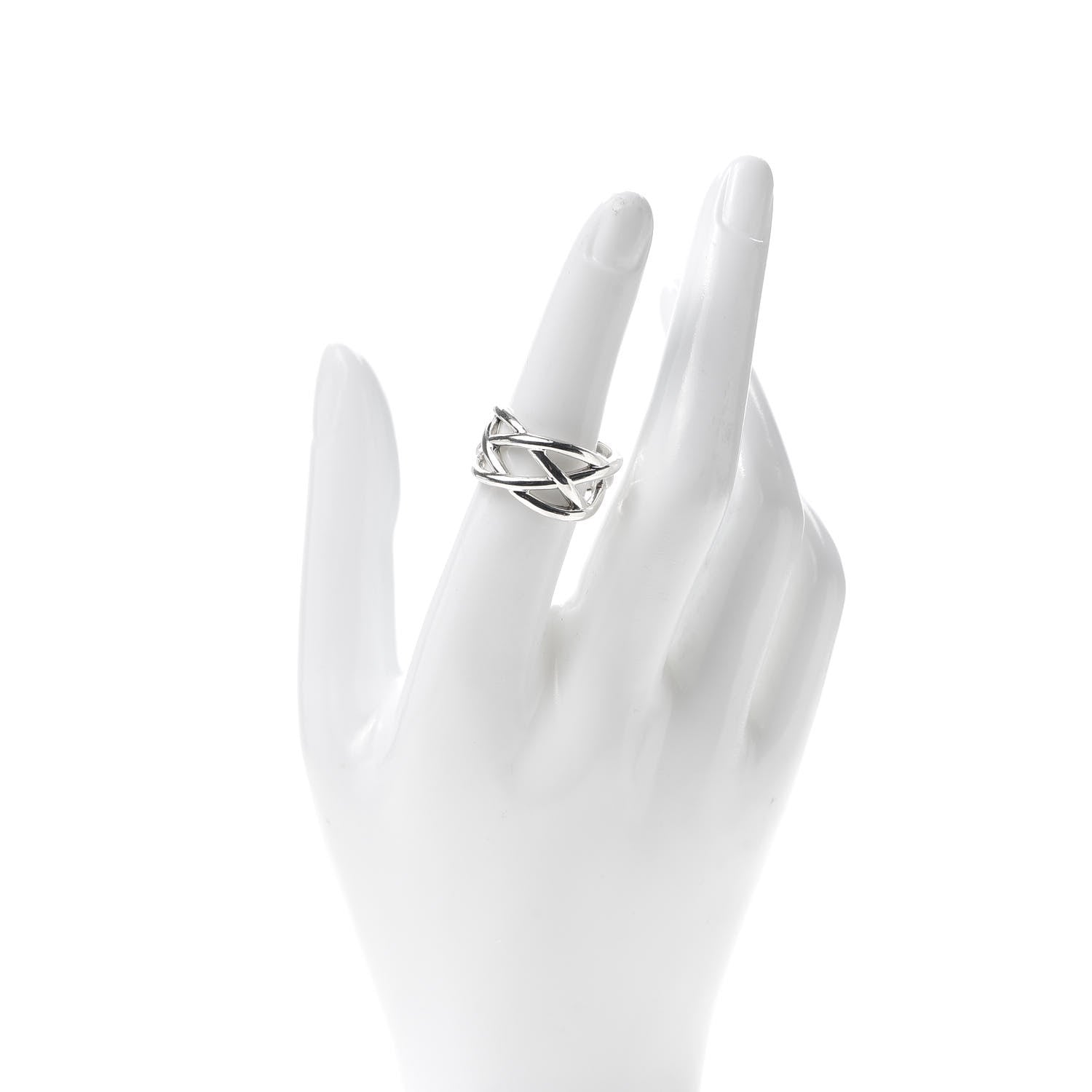 Tiffany Sterling Silver Celtic Knot Ring 53 6.5 2 of 5