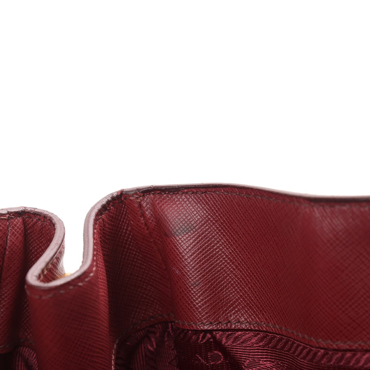 Prada Saffiano Lux Large Tote Cherry 15 of 16