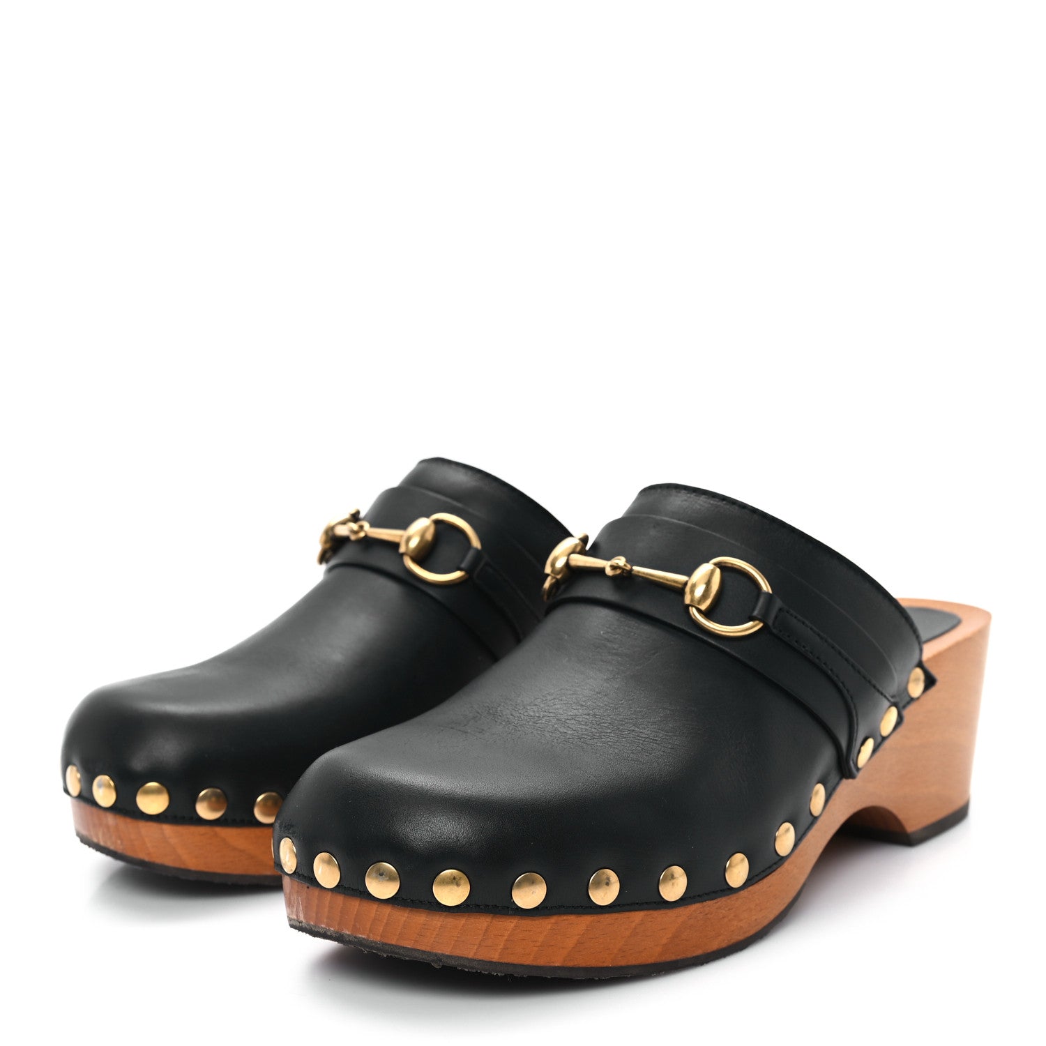 Gucci Calfskin Horsebit Clogs 39.5 Black 4 of 9