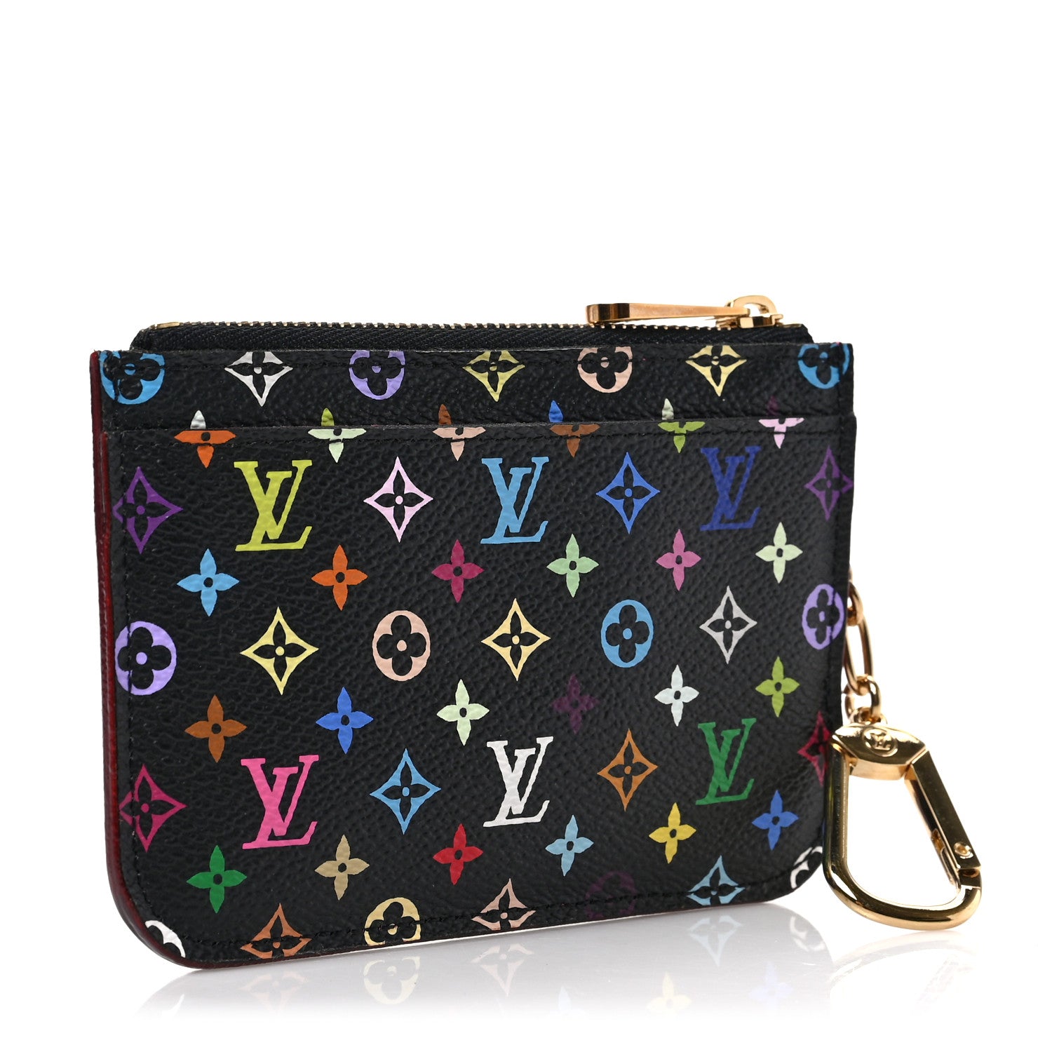 Louis Vuitton Monogram Multicolor Key Pouch Black Grenade 3 of 6