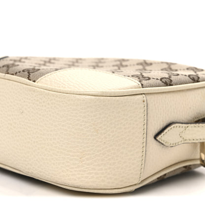 Gucci Monogram Dollar Calfskin Mini Bree Messenger Bag Beige Ebony Avoire 10 of 12