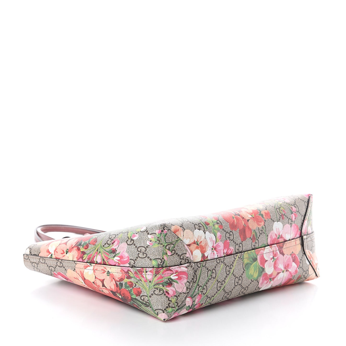 GG Supreme Monogram Blooms Small Reversible Tote Beige Multicolor Dry Rose