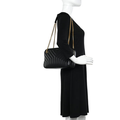 Saint Laurent Calfskin Matelasse Joan Camera Bag Black 2 of 10