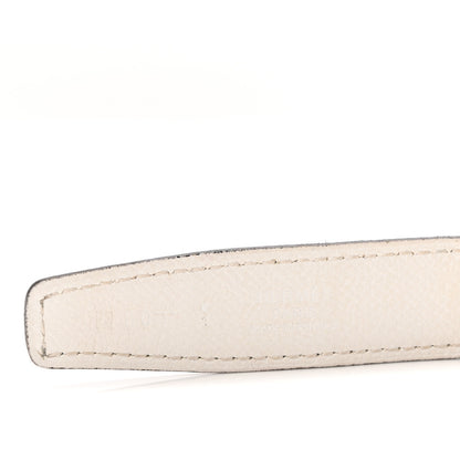 Hermes Swift Epsom 24mm Sydney Belt 80 32 Bleu Izmir White 5 of 7