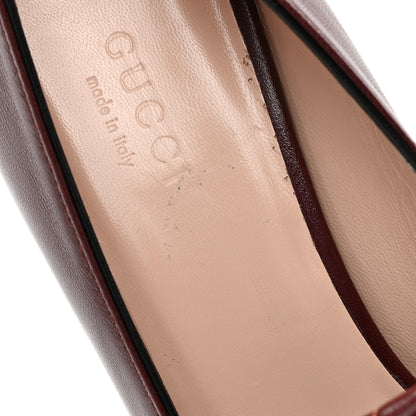 Gucci Malaga Kid GG Marmont Fringe 50mm Loafer Pumps 36 Vintage Bordeaux 10 of 11