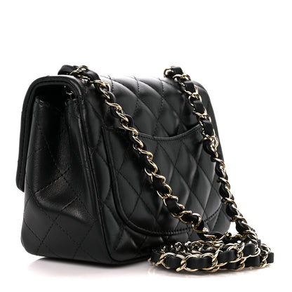 Chanel Lambskin Quilted Mini Square Flap Black 3 of 12