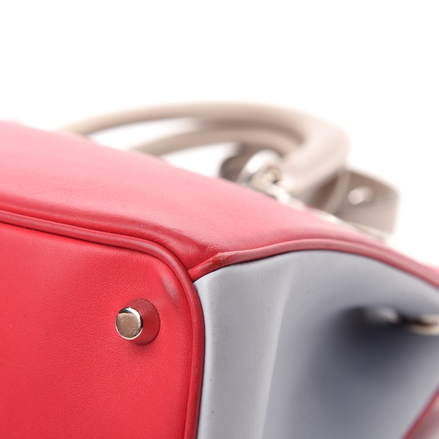 Christian Dior Smooth Calfskin Medium Diorissimo Tote Red 10 of 19