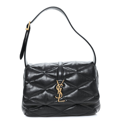 Saint Laurent Lambskin Quilted Le 57 Diamond Shoulder Bag Black 1 of 10
