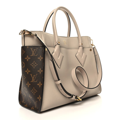 Louis Vuitton Calfskin Monogram On My Side Greige 3 of 9