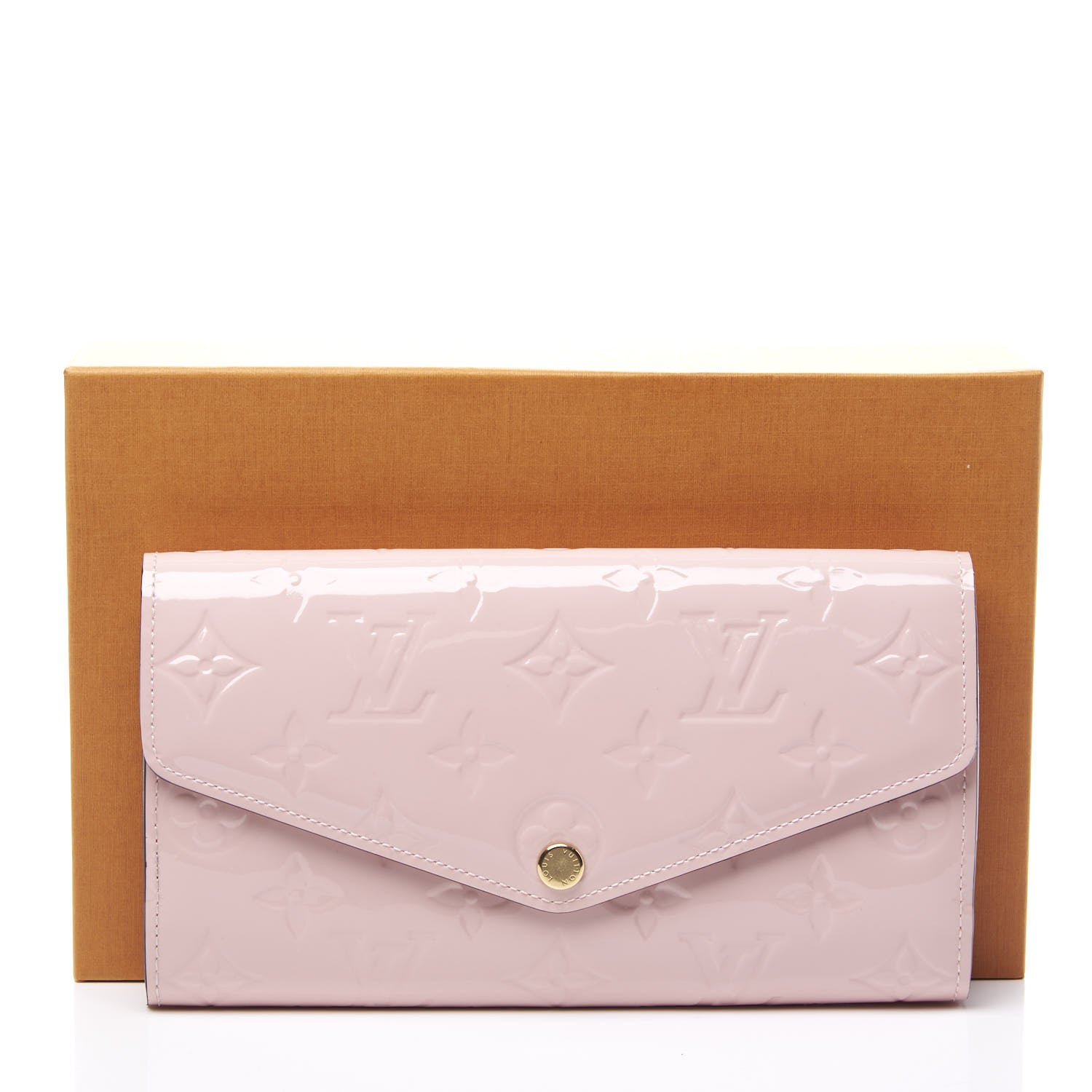 Louis Vuitton Vernis Sarah Wallet NM Rose Ballerine 8 of 8