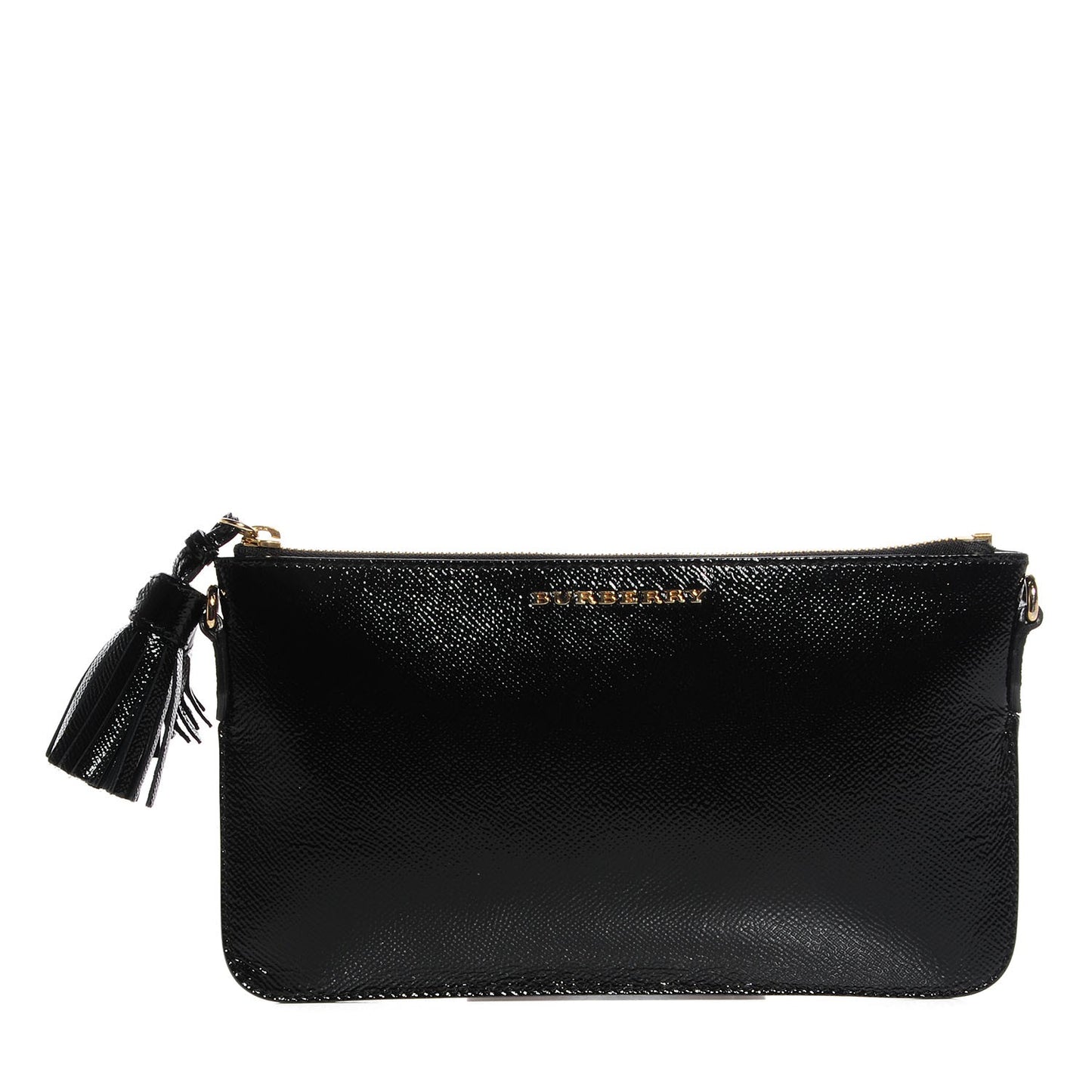 London Leather Peyton Crossbody Clutch Bag Black