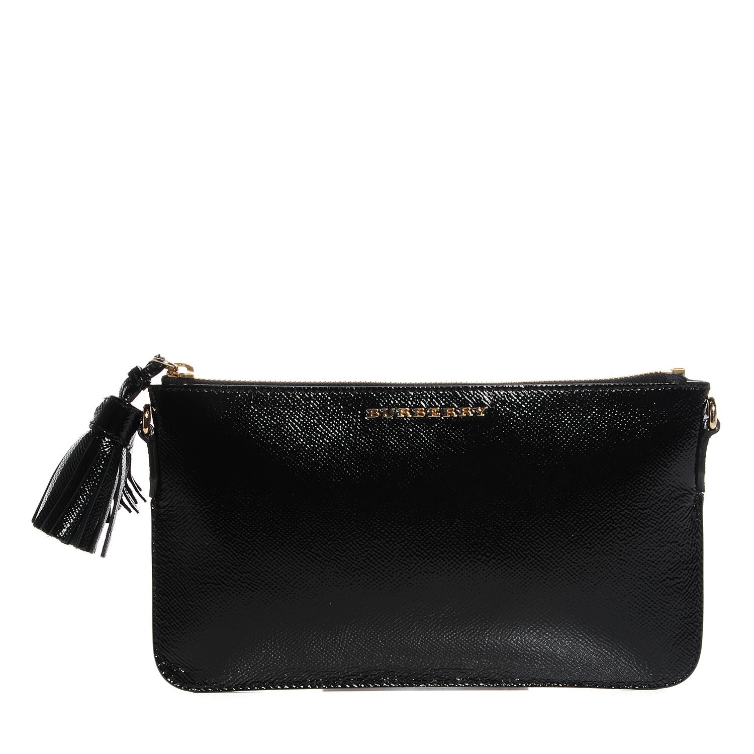 Burberry London Leather Peyton Crossbody Clutch Bag Black 1 of 9